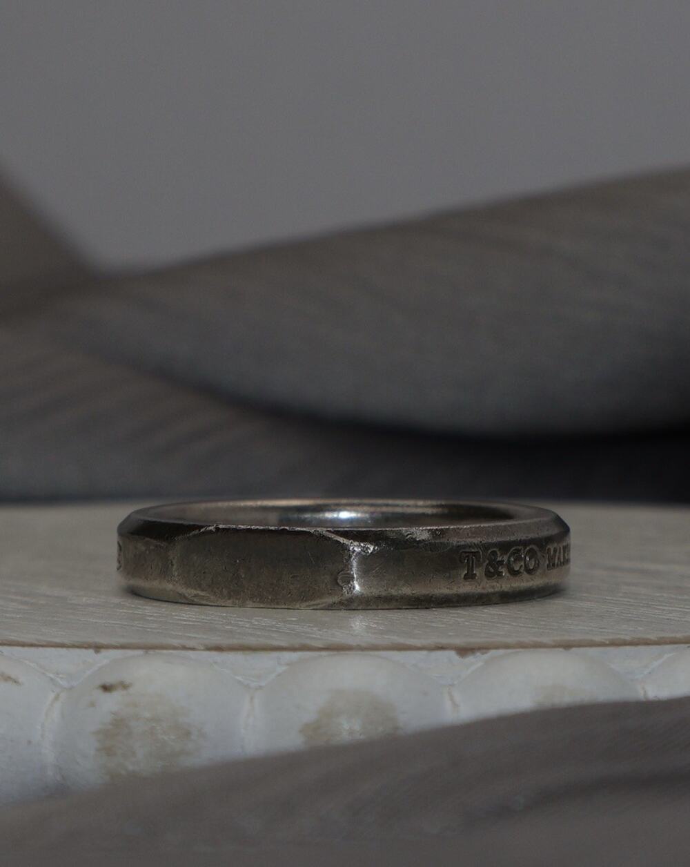 Tiffany & Co Sterling Silver Band Ring 6.2G / Sz 9